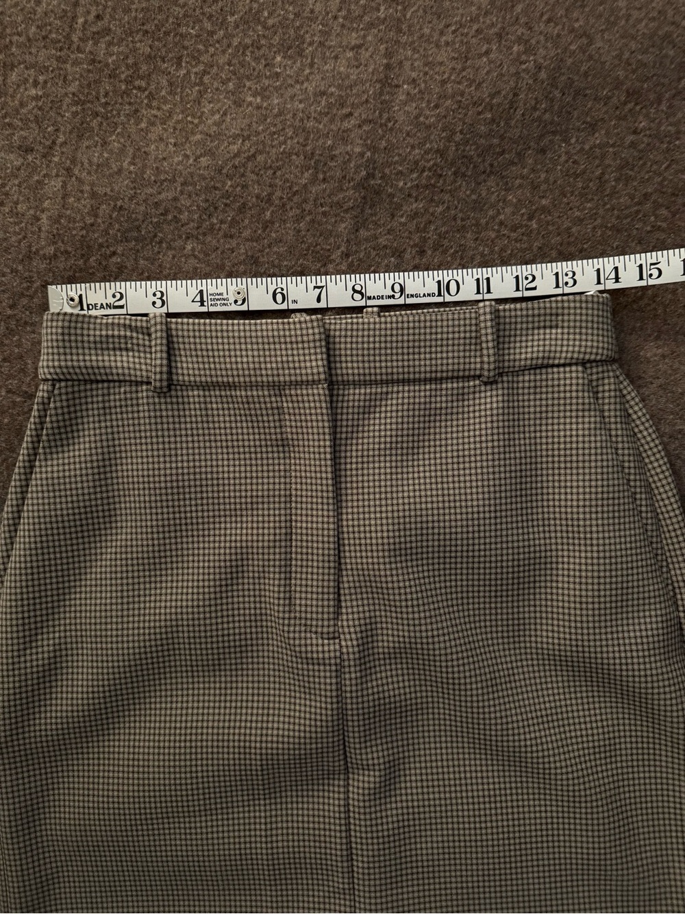 NWT Aritzia Chisel Maxi Skirt by Babaton, Grey Check, Maxi Pencil Skirt, Size 6 - Picture 5 of 16